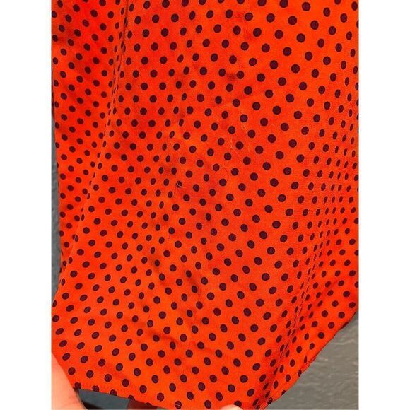 Ann Taylor Red Polka Dot Top Woman’s Size Medium - Picture 4 of 9